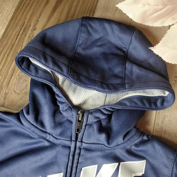 Nike Baby Boys Size 12m Blue and Gray Full Zip Hooded Track Jacket EUC - Picture 9 of 10